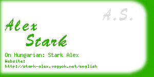 alex stark business card